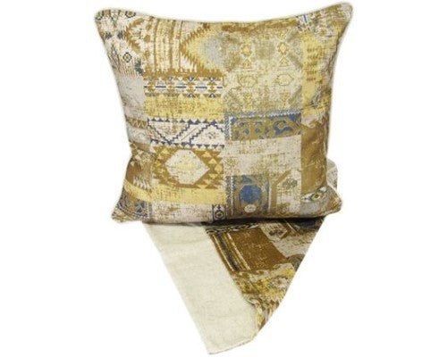 Byzantine Cushion Cover in rich texture, 44x44cm, featuring elegant design and easy-access zipper for effortless washing.