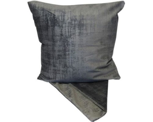 Elegant Warm Silver Cushion Cover in thick fabric, measuring 44cm x 44cm, perfect for modern home decor.