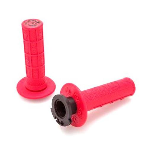 DEFY MX LOCK ON GRIPS 1/2 WAFFLE SOFT COMPOUND INCLUDES 4 STROKE THROTTLE CAMS R