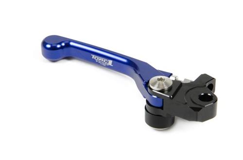 FRONT BRAKE LEVER TORC1 RACING FLEX HUSQVARNA TC85 14-ON TC65 17-ON BLUE WITH SP