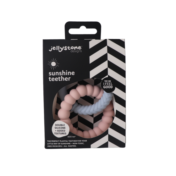 Sunshine Teether - Snow & Blush - Jellystone