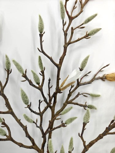 Artificial Magnolia Flower Bud Spray