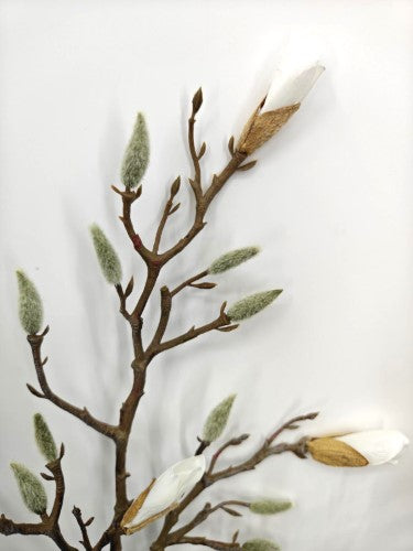Artificial Magnolia Flower Bud Spray