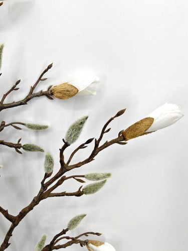 Artificial Magnolia Flower Bud Spray
