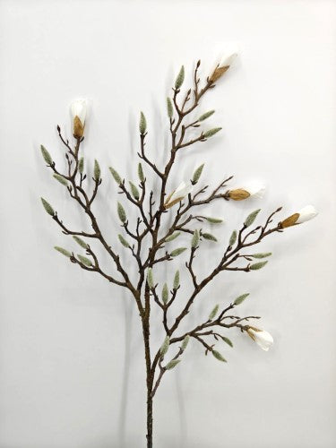 Artificial Magnolia Flower Bud Spray