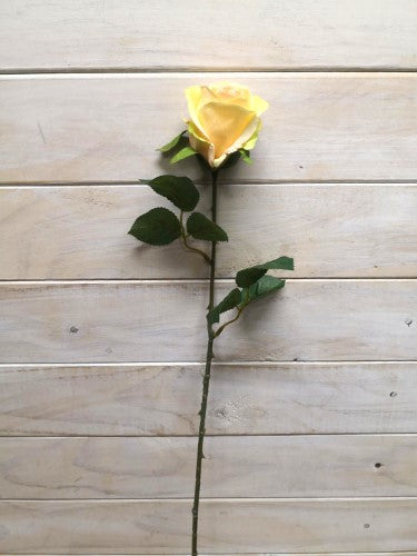 Artificial Limbo Rose Bud Stem - Yellow