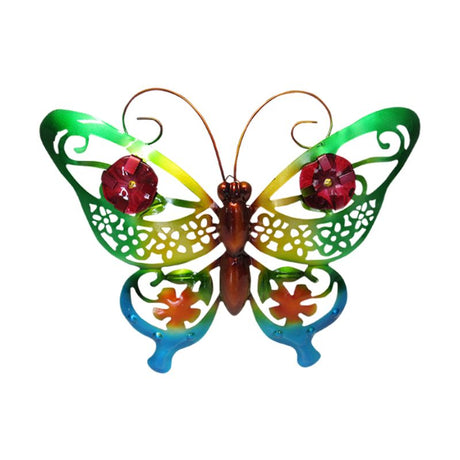 Green aluminum butterfly wall art (36cm) adds elegance and nature-inspired vibrancy to any indoor or outdoor space.