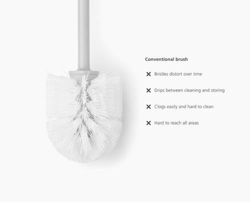Joseph Joseph - Flex 360 Lite Toilet Brush - White