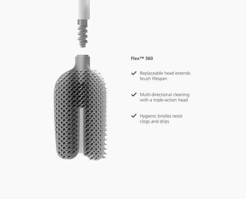 Joseph Joseph - Flex 360 Lite Toilet Brush - White