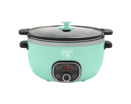 Greenlife - Slow Cooker Duo - Turquoise