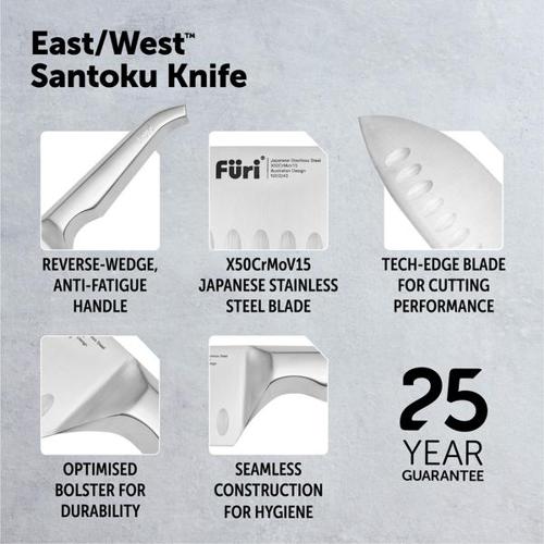 Furi - Stone Knife Block Snow Terrazzo Set 5 Piece