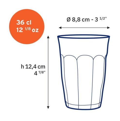 Duralex - Picardie Hi Ball Tumbler 360ml - Set 6