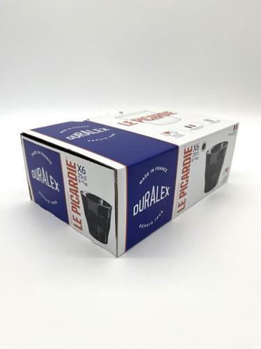 Duralex - Picardie Black Tumbler 250ml - Set 6