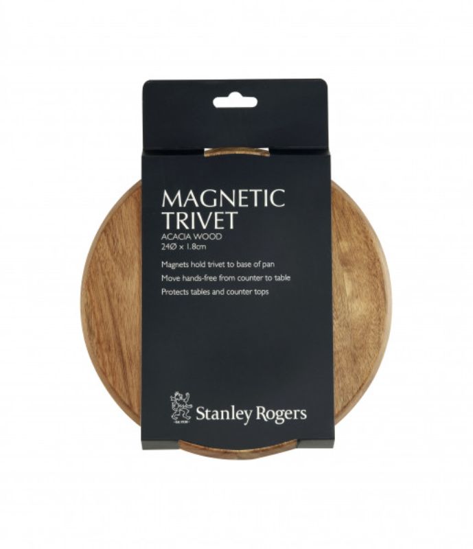 Magnetic Trivet Acacia 24cm Stanley Rogers