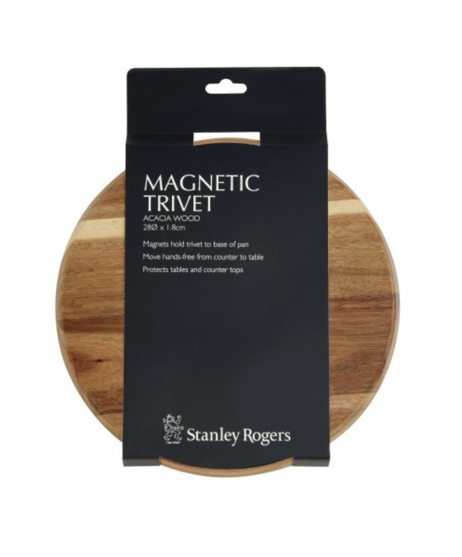 Magnetic Trivet Acacia 28cm Stanley Rogers