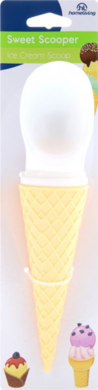 Whimsical ice cream scoop by Homeliving, shaped like a waffle cone, perfect for serving frozen treats with ease.