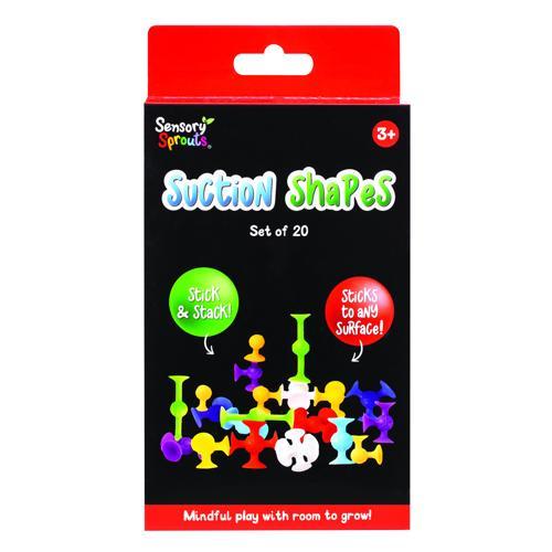 Sensory Sprouts Suction Shapes Set of 20