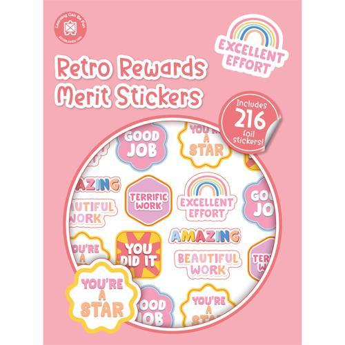 LCBF Retro Rewards Merit Stickers