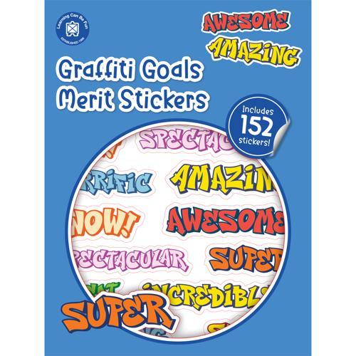 LCBF Graffiti Goals Merit Stickers