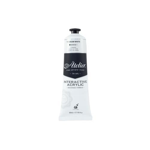 Atelier Acrylic Interactive Paints 80ml Titanium White