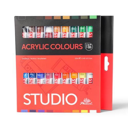 Phoenix Acrylic Paint Colour 18x12ml