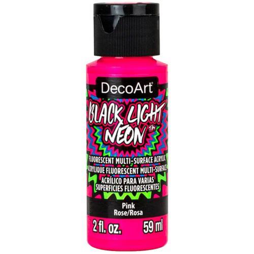 DecoArt Black Light Neons 59ml (2oz) Pink