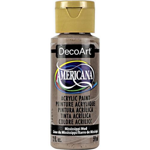 DecoArt Americana Acrylic 59ml (2oz) Mississippi Mud