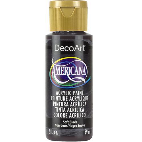 DecoArt Americana Acrylic 59ml (2oz) Soft Black