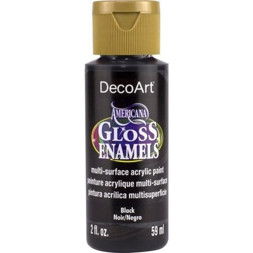 DecoArt Americana Gloss Enamel 59ml (2oz) Ebony Black