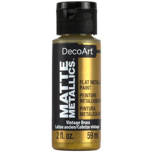 DecoArt Matte Metallic 59ml (2oz) Vintage Brass