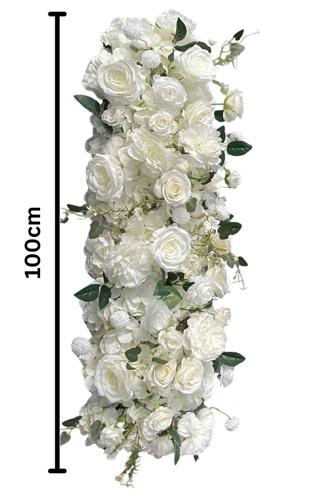 Mixed Wedding Flower Roll Set of 2 - White