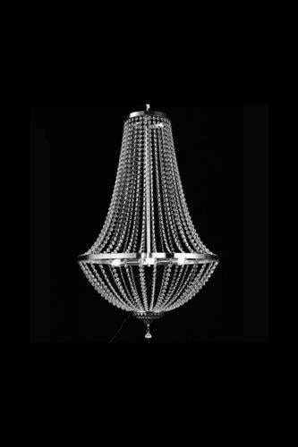 24V LED Chandelier Set of 2 Size 40D × 60cmH - pure white