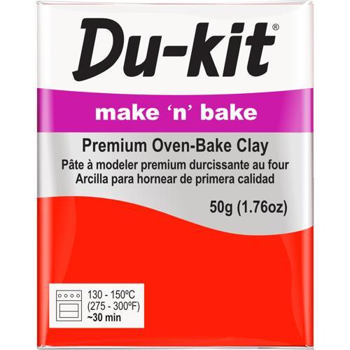 Du-kit Polymer Modelling Clay 50gm Scarlet