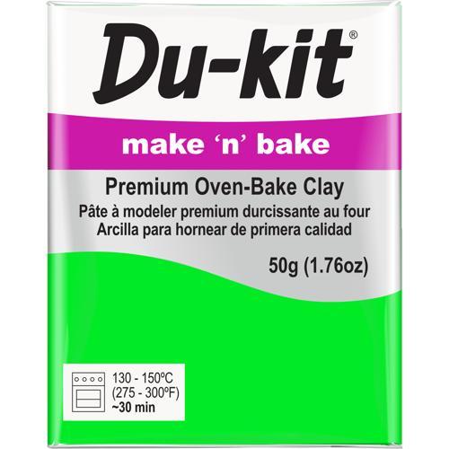Du-kit Polymer Modelling Clay 50gm Fluo Green