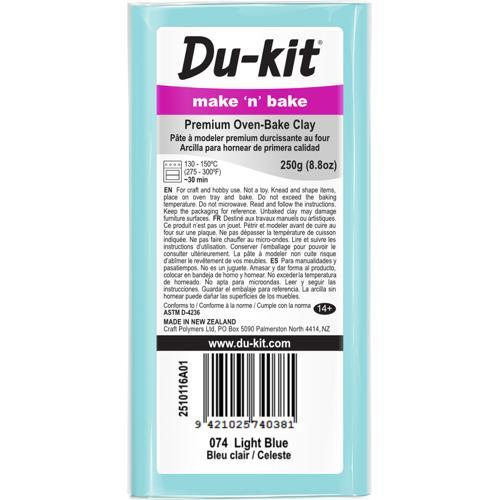 Du-kit Polymer Modelling Clay 250gm Light Blue