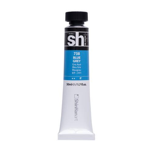 ShinHan SH Oil Colour Paint 50ml Blue Grey 738
