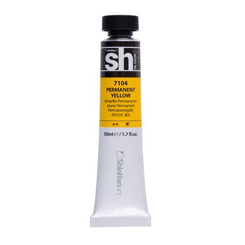ShinHan SH Oil Colour Paint 50ml Permanent Yellow 7104