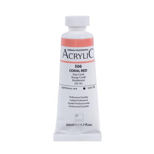 ShinHan Professional Acrylic Paint 50ml Coral Red 506