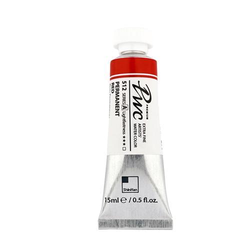 ShinHan PWC Extra Fine Watercolour Paint 15ml Permanent Red 512