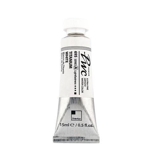 ShinHan PWC Extra Fine Watercolour Paint 15ml Titanium White 695