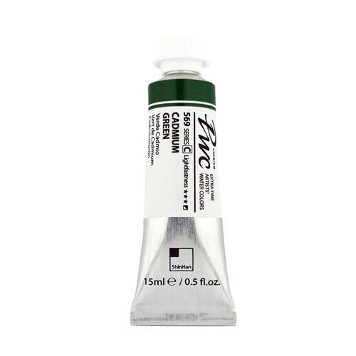 ShinHan PWC Extra Fine Watercolour Paint 15ml Cadmium Green 569