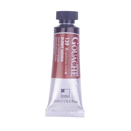 ShinHan Professional Designer Gouache Paint 15ml Burnt Sienna 139