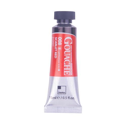 ShinHan Professional Designer Gouache Paint 15ml Scarlet Red 008
