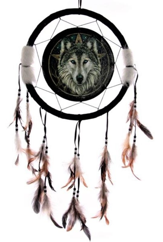 Dreamcatcher - Print Wolf Head Lisa Parker (33cm)