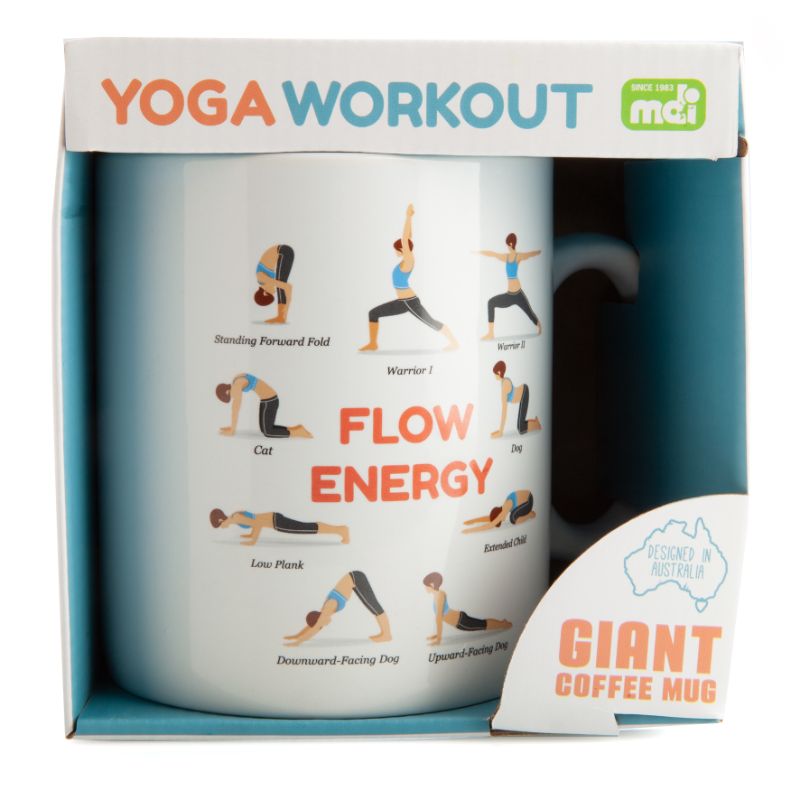 Giant Coffee Mug - Yoga Poses (12.5cm)