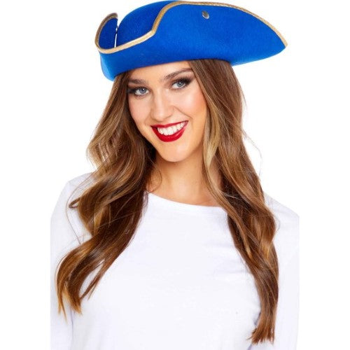 Pirate Hat Blue & Gold