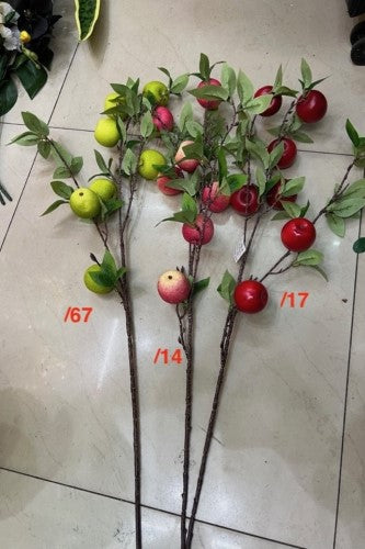 Artificial Apple Fruit Spray - Pack of 5