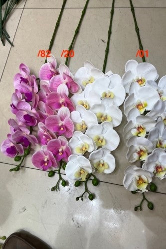 Artificial - Phalaenopsis Orchid 9 Heads + 3 Buds - Pack of 6