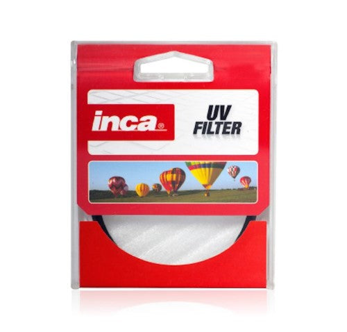 INCA 62MM Circular Polarizer Filter enhances photography by reducing glare, boosting colors, and protecting lenses.