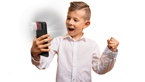KONUS Micro Clip Microscope Set for smartphones with 3 eyepieces, LED illuminator, and essential accessories for exploration.